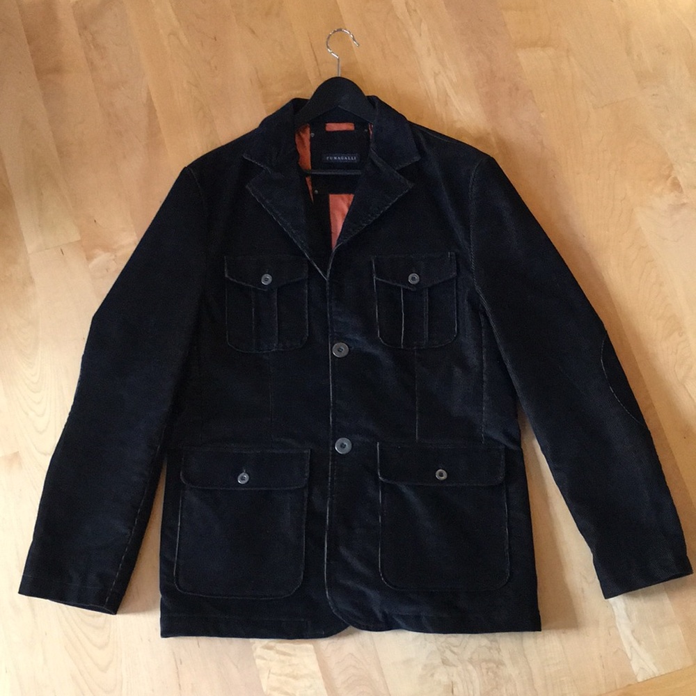 FUMAGALLI | Brown Corduroy Men's Sport Coat Jacket